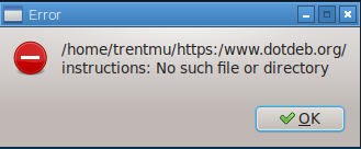 Debian Buster XDG error/fix (can’t click URLs in apps)