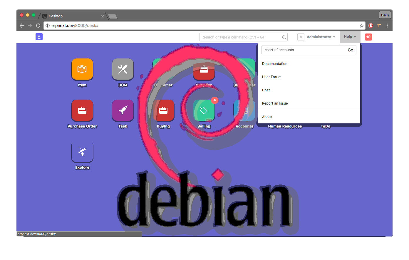 [Superceded/OLD:2019-11-15] ERPNext manual install on Debian Buster 10.x